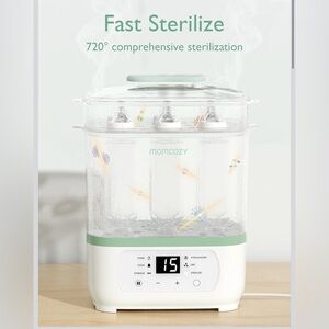 Momcozy Bottle Sterilizer and Dryer, 8-in-1 Electric Steam Baby Bottle Sterilize